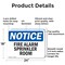 Signmission Fire Alarm Sprinkler Room OSHA Notice Sign, Aluminum, 24in W x 18in L, 2PK OS-2PACK-NS-A-1824-L-12546 - alternate 3